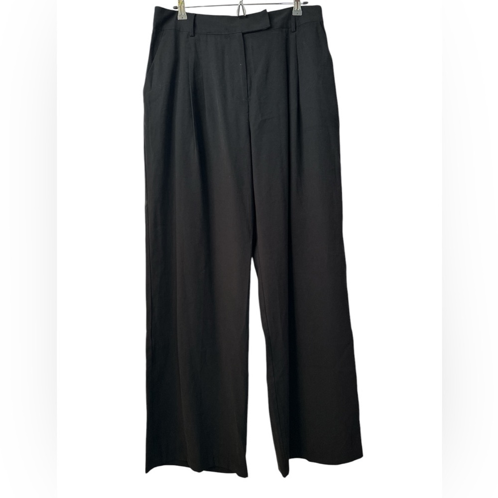Bar III Black Wide Leg Large Elastic Waist Pockets Dress Pants BNWT